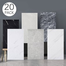 20 Pack Stick-On Marble Tiles