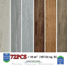 72PCS 10 m² Floor Planks